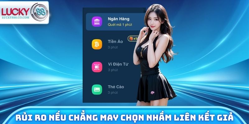 Nạp Tiền Lucky88 Chi Tiết Từ A - Z Qua 4 Kênh Thanh Toán 4 Một số rủi ro nếu chẳng may chọn nhầm liên kết giả